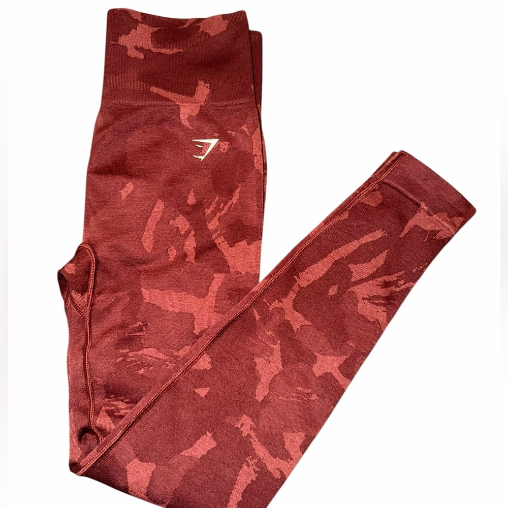 Gymshark Red Camouflage Leggings